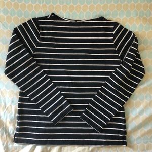 ‼️3/$15‼️  Uniqlo Black and White Strip Knit Top